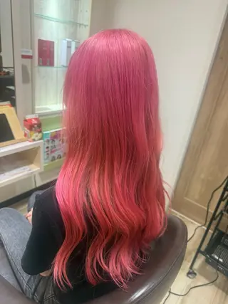 ロング カラー 🌺ハイトーン🌺 矢葺 なぎさ🌺🌺のヘアスタイル