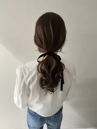 ロング カラー ヘアアレンジ autre所属・大久保 ひでなりのヘアスタイル