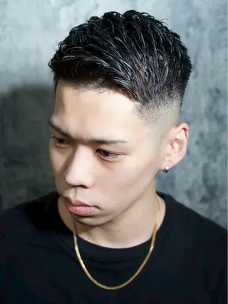 ショート メンズ 朝谷 巨海のヘアスタイル