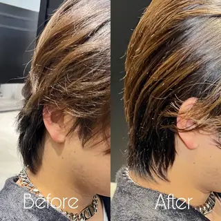 ミディアム パーマ メンズ kimika🥑 メンズ/髪質改善のヘアスタイル