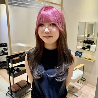 カラー ブリーチカラー×艶髪 /RINのヘアスタイル