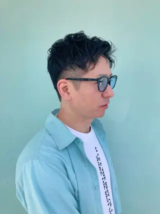 ショート パーマ メンズ レイヤーカット ♥kanaのヘアスタイル