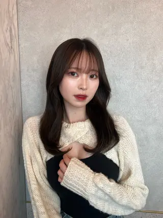 セミロング 🎀しゅな/韓国 レイヤー/透明感♡のヘアスタイル