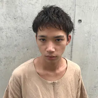 ショート パーマ メンズ 住本 大明のヘアスタイル