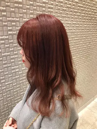 セミロング カラー scene.池袋所属・scene. haraのヘアスタイル