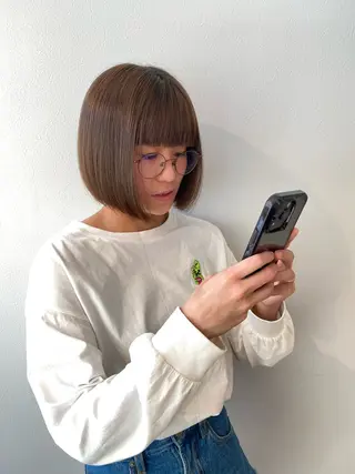 ミディアム amie所属・会話少なめ/ 髪質改善/Ruiのヘアスタイル