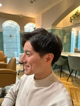 メンズ 池袋/韓国メンズヘア ❤️💙軸丸みうのヘアスタイル