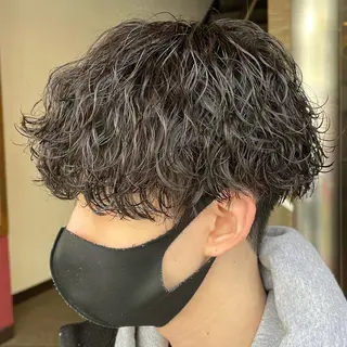 ミディアム パーマ メンズ 立川/メンズパーマ 厚進太郎のヘアスタイル