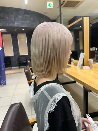 ミディアム カラー こじま りおのヘアスタイル