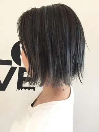 ミディアム カラー ✂️小顔カット✂️ 山本有紀のヘアスタイル