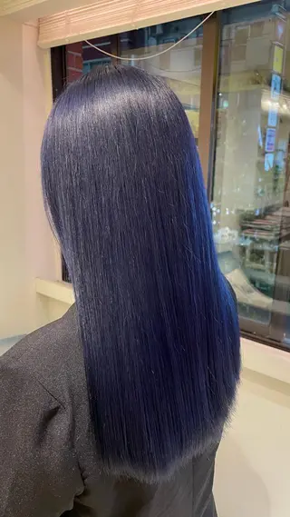 ロング 渋谷ハイトーン/ デザインカラー阿部のヘアスタイル