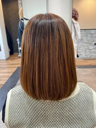 ミディアム 矢部 萌深のヘアスタイル