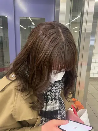 ミディアム マホ/日吉/髪質改善 /レイヤー/ガーリーのヘアスタイル