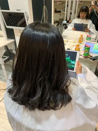 ミディアム if所属・大崎if ほりはるかのヘアスタイル