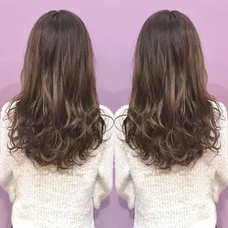 ロング カラー パーマ 細川 亮のヘアスタイル