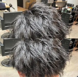 ショート パーマ メンズ 飯塚 想のヘアスタイル