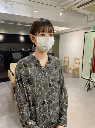 ショート カラー パーマ* 顔まわり似合わせのヘアスタイル