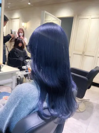 ロング カラー ハイトーンカラー/ 青髪/💙みずき💙のヘアスタイル