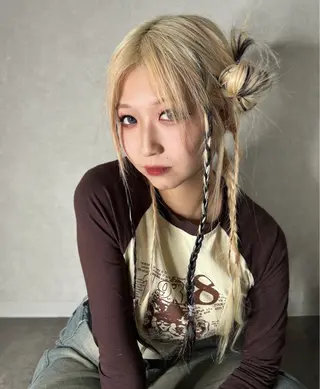 ロング エクステ/心斎橋/ ハイトーン/ミサキのヘアスタイル