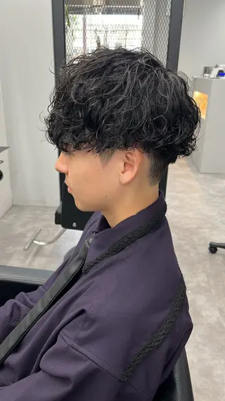 ショート パーマ メンズ men's salon First天王寺店所属・First天王寺店 西郡   涼のヘアスタイル
