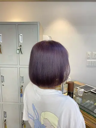 ショート カラー パーマ ヘアアレンジ メンズ キッズ ネイル マツエク・マツパ アイブロウ 暖色系/透明感 治野心のヘアスタイル