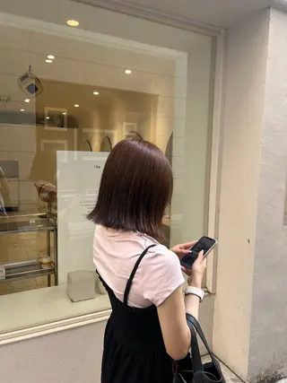 ミディアム iwami rena /Nary河原町のヘアスタイル
