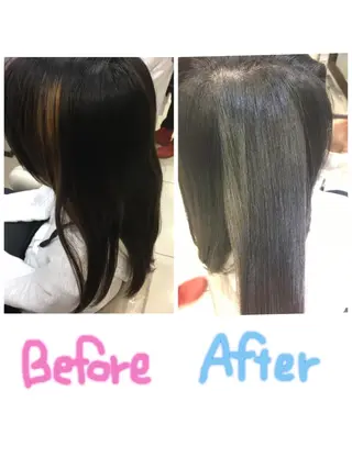 セミロング カラー hair＆make cocoRo所属・今井 詩織のヘアスタイル