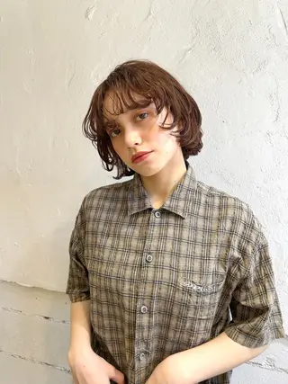 ショート パーマ HARUHI 銀座 美容師౨ৎ⋆˚のヘアスタイル