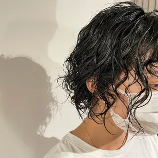 ミディアム パーマ 実力派スタイリストの 完全無料パーマのヘアスタイル
