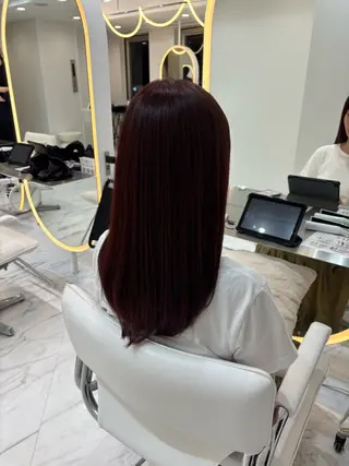 セミロング カラー ii+U 銀座【アイユーギンザ】所属・Hikaru 銀座美容師のヘアスタイル