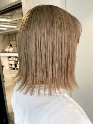 ミディアム ハイトーン/髪質改善 /韓国SUZUKAのヘアスタイル