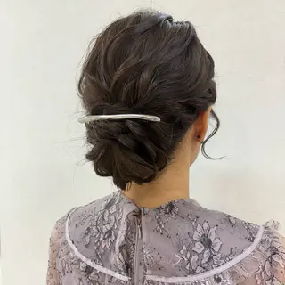 ヘアアレンジ SAKURA 艶カラー/ヘアセットのヘアスタイル
