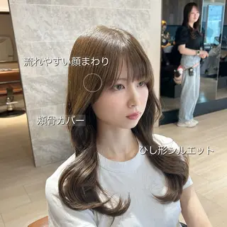 🎀大竹美侑／顔まわ りカット／レイヤーのヘアスタイル