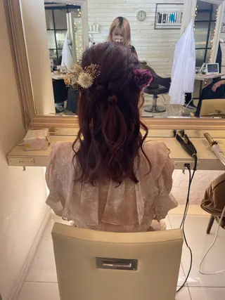 ヘアアレンジ なな/シェービング /カラー/アレンジのヘアスタイル