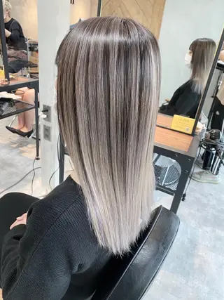 ロング カラー La fith hair ruu.所属・lafithhair ruu.南本庄のヘアスタイル