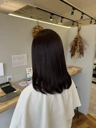 ミディアム カラー MIREI /韓国風 /大阪美容室のヘアスタイル