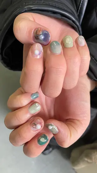 ネイル 栗田 ゆう子のネイルデザイン