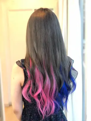 ロング カラー 韓国カラーエクステ 👑代表渡部雅己👑のヘアスタイル