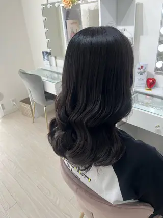 セミロング ヘアアレンジ ヘアセットサロン /上坪愛美のヘアスタイル