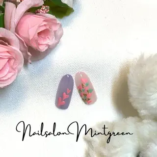 ネイル ミントグリーン 多田のネイルデザイン