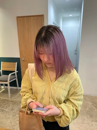 セミロング カラー 【sim】 mizuのヘアスタイル