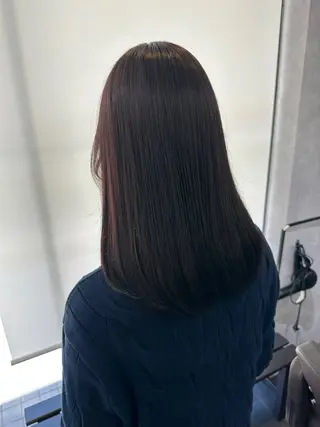 セミロング カラー 堂園 眞帆のヘアスタイル