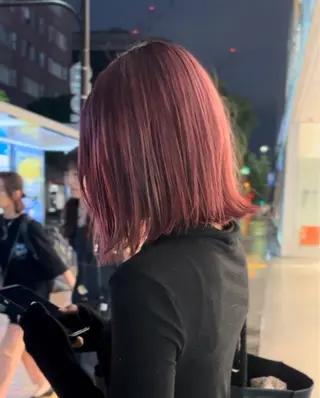 カラー 似合わせカット・透明 感カラー👑縮毛矯正のヘアスタイル