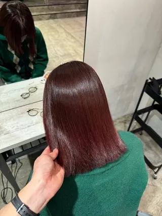 ミディアム カラー 【似合わせカラー】 西口嶺河のヘアスタイル