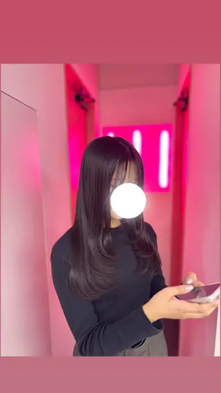 ロング 田中麻鈴/ハイトーン /ミルクティーのヘアスタイル