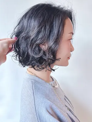 ミディアム モリオフロムロンドン原宿本店所属・ショート/ボブ/ハイ トーン/Nanahaのヘアスタイル