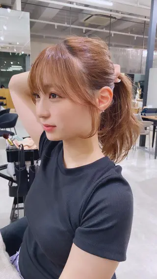 ミディアム ヘアアレンジ FERiCIA. 表参道所属・レイヤーカット 🪄吉野翔悟のヘアスタイル