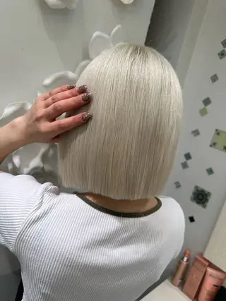 ショート EGO所属・ブリーチカラー💖 rukaのヘアスタイル