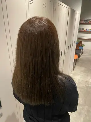 セミロング ren ボブロブ/ミディアムのヘアスタイル