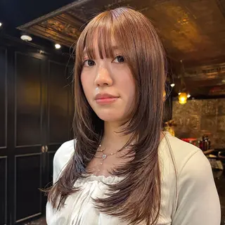 ロング カラー 【当日OK◉】レ イヤー/透明感カラーのヘアスタイル